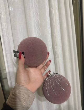 Decorazioni Natalizie SILANI Rosa e Argento