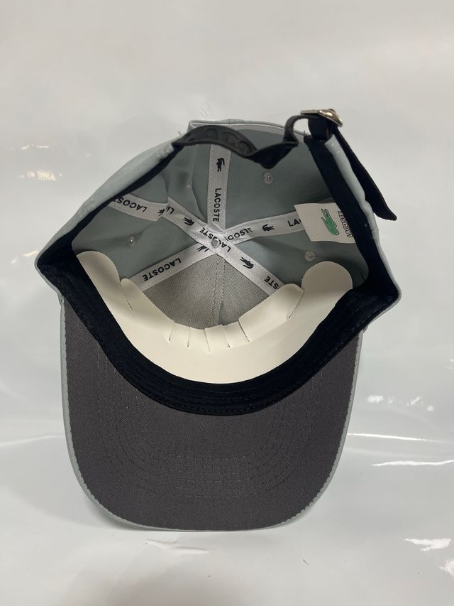 Gorra Lacoste Gris Logo Cocodrilo