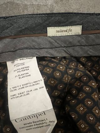 Pantaloni uomo Conbipel grigi