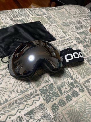 Gafas de esquí POC plateadas y negras Nuevas!!