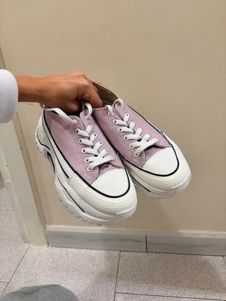 Sneakers donna lilla e bianche