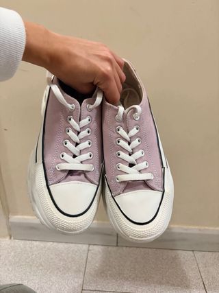 Sneakers donna lilla e bianche