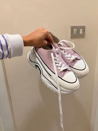 Sneakers donna lilla e bianche