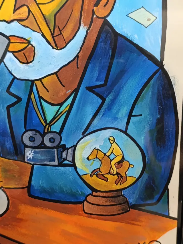 Morgan entre nubes y memoria – Obra original