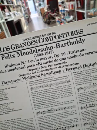 Vinilo Felix Mendelssohn Sinfonía Italiana