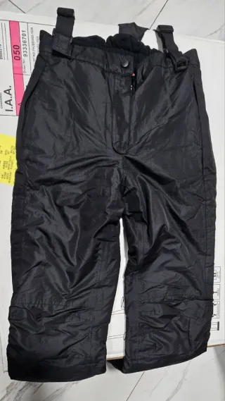 Pantalón esquí niña negro T.146/152 LIDL