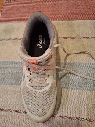 Scarpe donna Asics grigie e arancioni