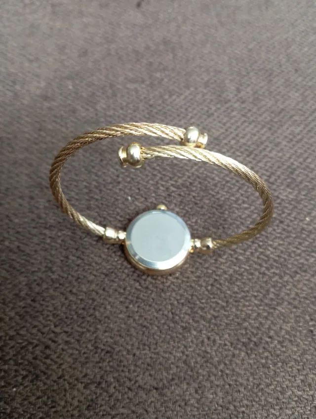 Pulsera Reloj Ajustable Dorado