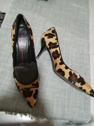 Zapatos de tacón Sacha London piel estampado leopa
