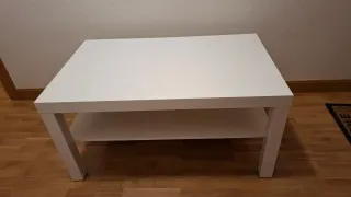 Mesa de centro blanca 90x55