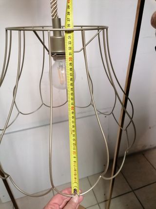 Lampadario TELAIO metallo e tessuto