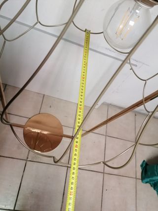 Lampadario TELAIO metallo e tessuto