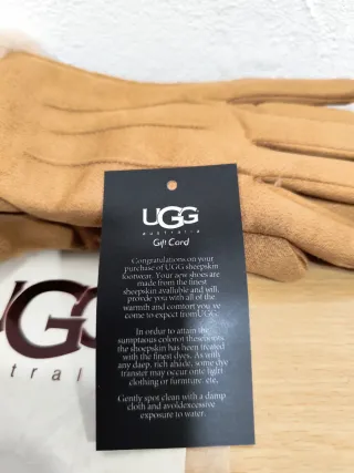 Guantes UGG Mujer Invierno Beige Marrón