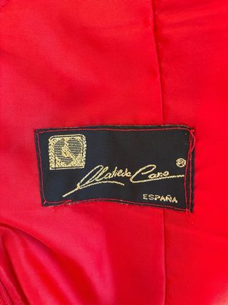 Vestido Fiesta Matilde Cano Rojo Escote Barco