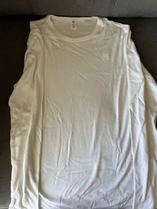 Camiseta G-Star RAW Manga Larga Blanca