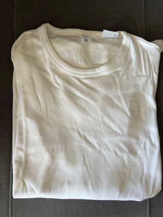 Camiseta G-Star RAW Manga Larga Blanca