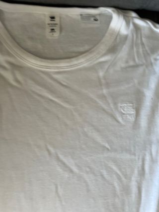 Camiseta G-Star RAW Manga Larga Blanca