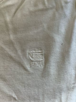 Camiseta G-Star RAW Manga Larga Blanca