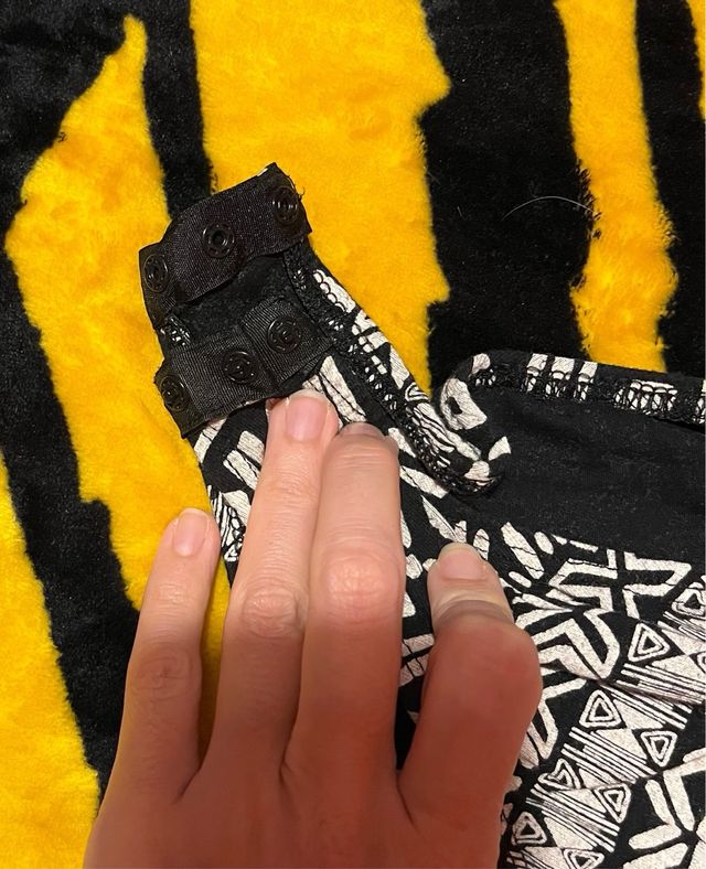 Body estampado tribal negro y blanco