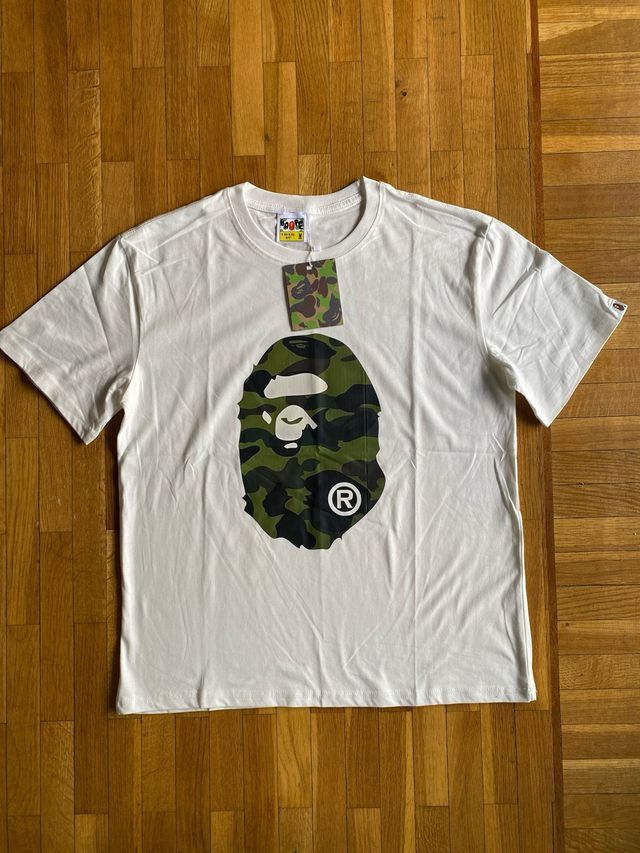 Camiseta BAPE Blanca Talla M