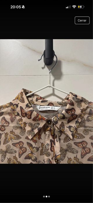 Blusa Stradivarius Mariposas Manga Larga