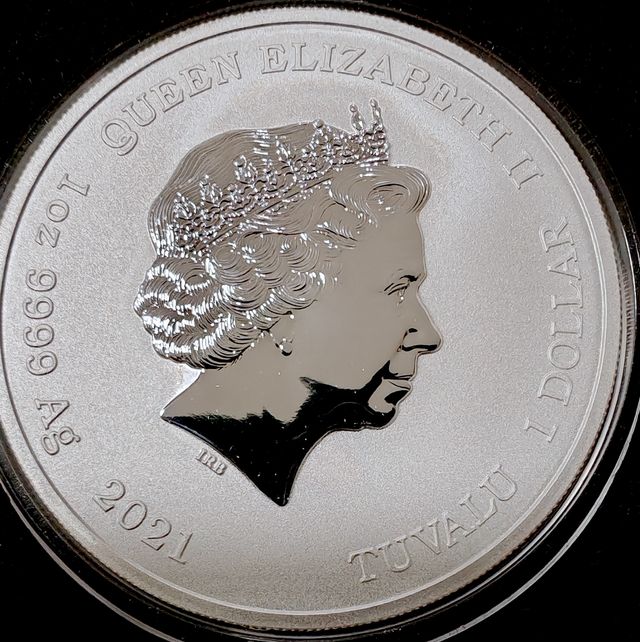 Moneda 1 Onza Plata 007 Color 2021 JAMES BOND