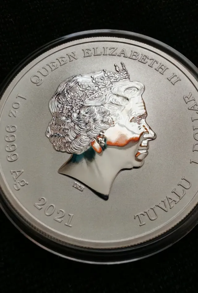 Moneda 1 Onza Plata 007 Color 2021 JAMES BOND