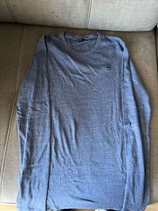 Camiseta G-Star Azul Manga Larga
