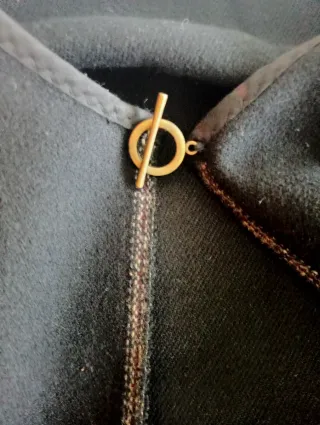 Capa Medieval Lana Negra  Talla Única