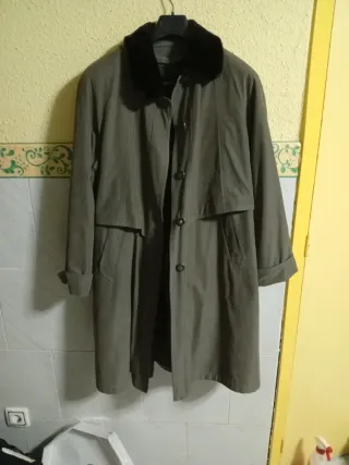 Gabardina antelina forrada piel desmontable