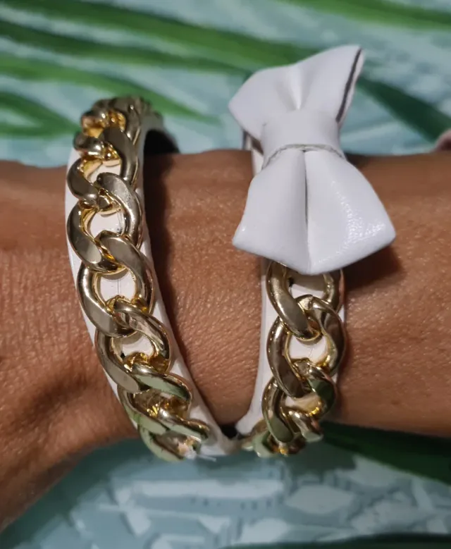 Pulsera retro vintage eslabones y lazo