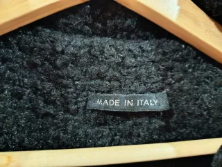 Abrigo mujer borreguillo negro