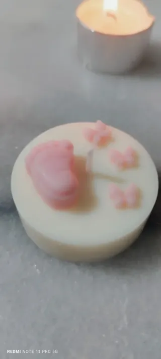 Velas de soja para babyshower