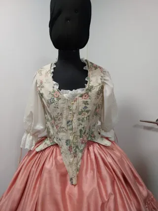 Justillo de algodón con estampado floral