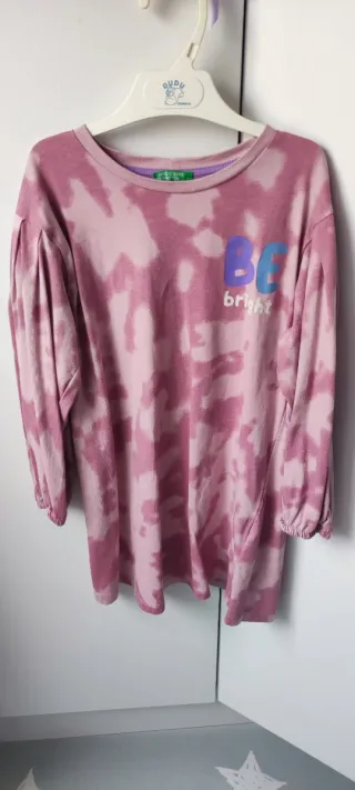 2 Vestidos Sudadera Niña Benetton 6-7 Años