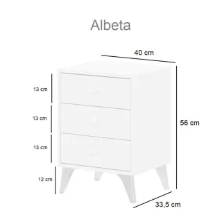 Cabecero polipiel de cama 135 y 2 mesitas