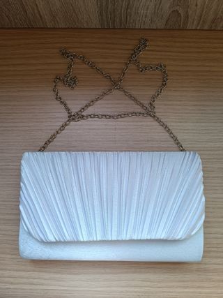 Cartera de fiesta blanca SHEIN