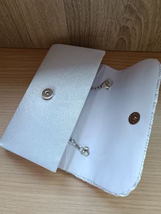 Cartera de fiesta blanca SHEIN