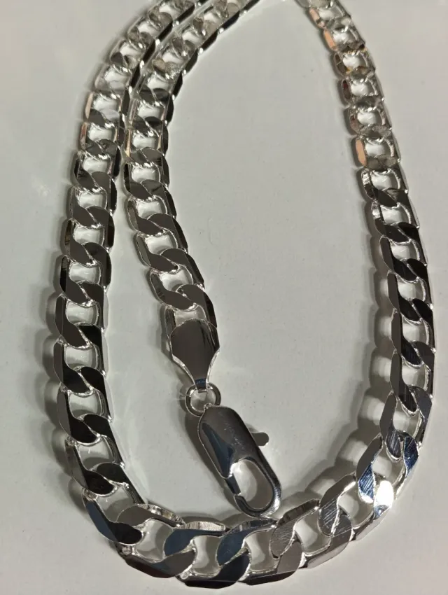 Cadena Caballero Plata 60cm 12mlts