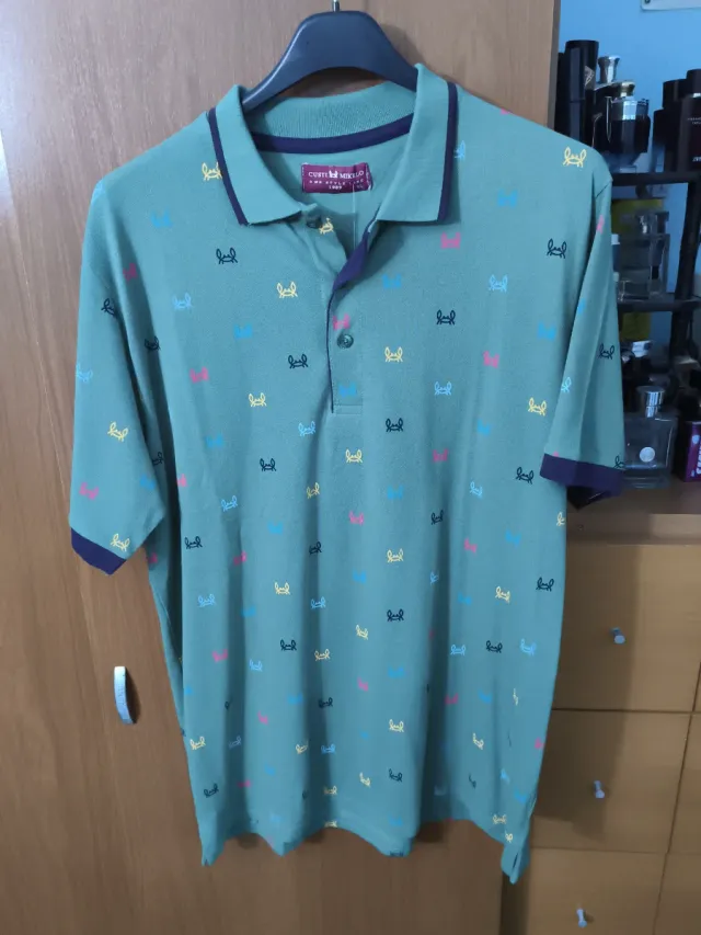Polo Custo Milano manga corta estampado