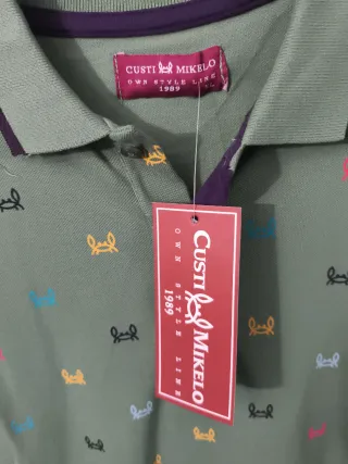 Polo Custo Milano manga corta estampado