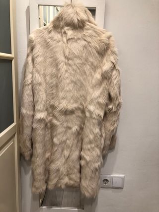 Chaquetón pelo auténtico  crudo Tm