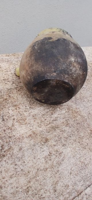 Vecchio pentolino smaltato francese