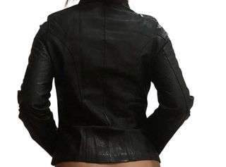 Cazadora Piel Negra Artesanal