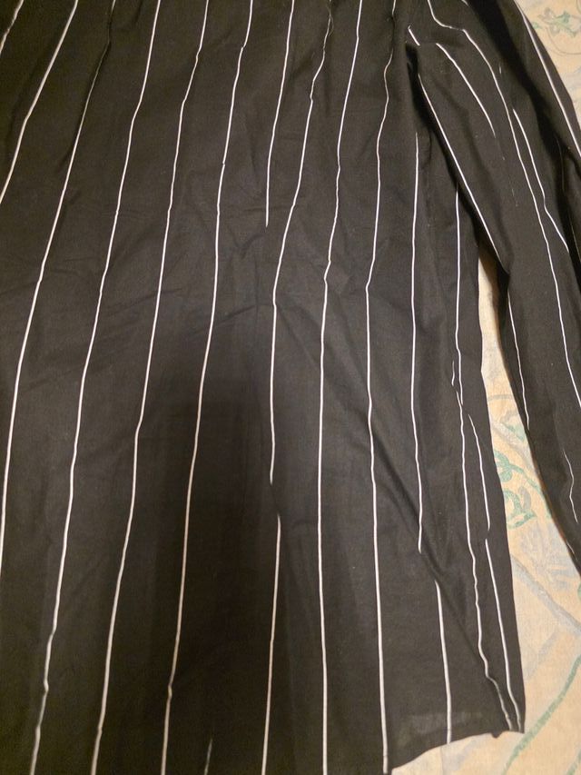 Camicia Nara Camicie nera gessata taglia M