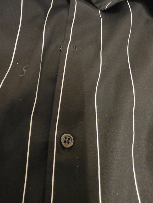 Camicia Nara Camicie nera gessata taglia M