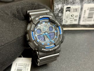 G-Shock GA-100-1A2ER Reloj Negro/Azul