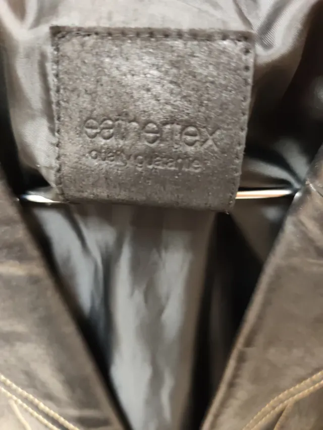 Chaqueta americana piel marrón talla 38