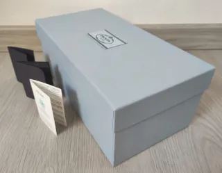 Scatola Prada Azzurra stretta stretta