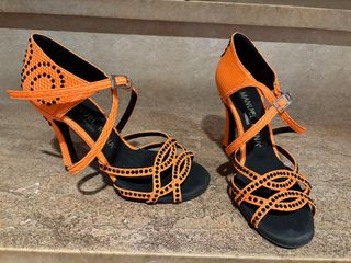 Zapatos Baile Latino Manuel Reina Naranja